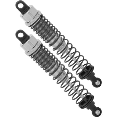 Amortisseur réglable 110 mm Amortisseur Tout Métal Amortisseur à Ressort Adapté pour Traxxas Slash 2WD Silver argenté