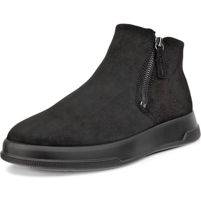 Ecco Ecco Move W Zip Enkellaarsjes zwart Suède