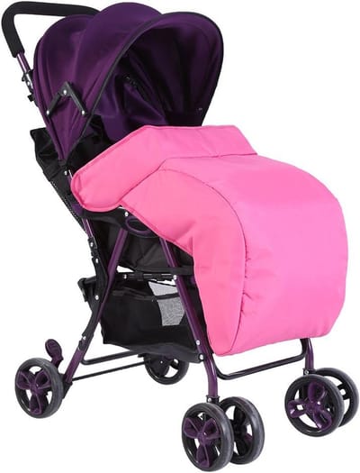 Waterdichte voetenzak voor kinderwagens in roze