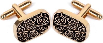 Sierlijke Manchetknopen Heren Goud kleurig - Cufflinks - Papa Cadeau Voor Mannen - Vaderdag