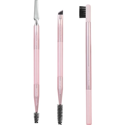 Real Techniques Make-Up Borstel Set Real Techniques Brow Styling Roze 3 Onderdelen