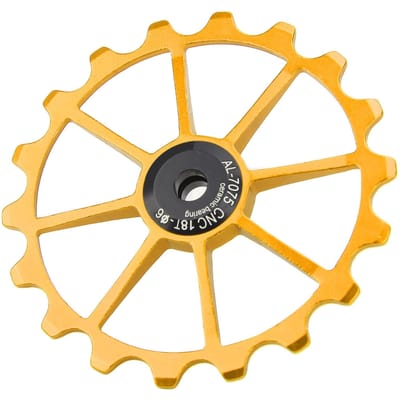 MEIJUN 18T Mountainbike Keramische Lagers Aluminiumlegering Achterderailleur Katrolwiel Goud orange