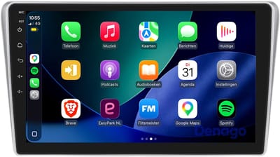 CarPlay autoradio geschikt voor Toyota Avensis T25 | 2003 t/m 2008 | Android 13 | Draadloos Apple CarPlay & Android Auto | 2GB + 32GB | Denago DNG-A458 | 9 inch | 2003 2004 2005 2006 2007 2008 | Bluetooth & Wifi