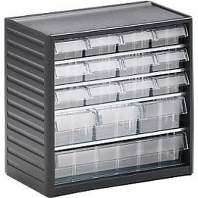 Treston onderdelenkast serie 290C, 16 schuifladen