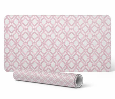 Antislip bureaumat met retro geometrisch patroon 90x45 cm