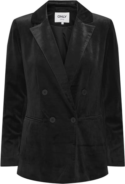 Only Blazer Onlastrid-elsy L/s Fit Velvet Blaze 15335850 Black Dames Maat - W40