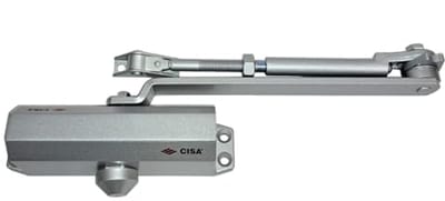 Deurdranger met Vergrendeling en Instelbare Sluitsnelheid voor Deuren tot 80 kg - Grijs Aluminium
