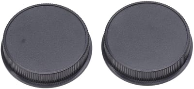 Dailygoods - Draagbare Camera Achterlens Beschermkap - Set van 2 - Inclusief Lensdophouders - Microvezel Reinigingsdoek - Geschikt voor Leica SL T Typ