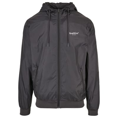 Heren Jas zomer met Ballin Est. 2013 Windjack Print - Grijs - Maat 3XL
