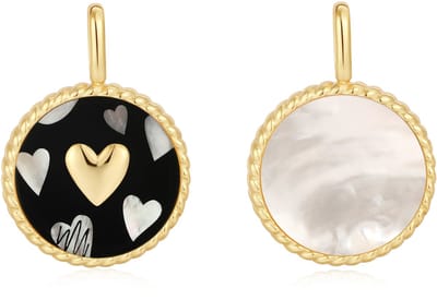 Ania Haie AH NC055-09G Pop Charms Dames Hanger - Sieraad - Zilver - Goudkleurig - 925 Zilver - Parel - 20 mm breed - 30 mm lang
