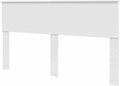 Hoofdbord Hout - Bedkopstuk Hoofdeinde - Slaapkamer Decoratie - Rechthoekig Design - 163 cm - Wit