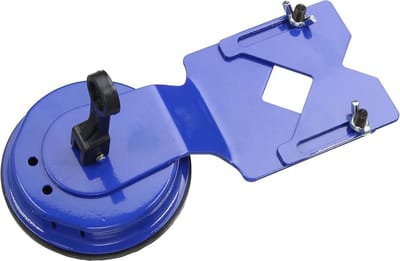 Tegelboorinrichting - Gatenzaaggeleider - Nauwkeurig Boren - Verstelbare V-Aanslagen - 120 mm - Zilver