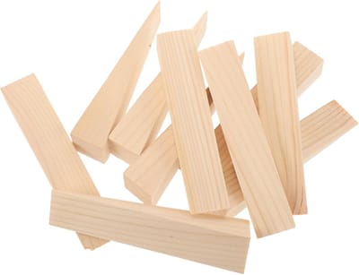 Deurwiggen - Deurstopper Wig - Deuren Open Houden - Niet-Glijdende Grip - 15 x 3 x 3 cm - Beige