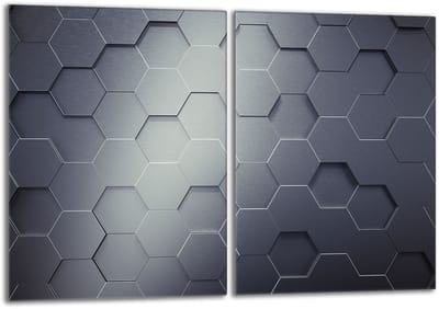 TMK ArtDeko - Beschermplaat voor Kookplaat - 40x52 cm - Glas - Veilig en Veelzijdig
