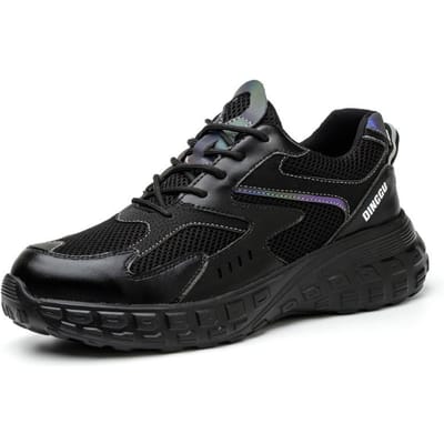 Veiligheidsschoenen voor heren, anti-stoot en anti-perforatie, werkschoenen met stalen neus, lichtgewicht, comfortabele, beschermende veiligheidsschoenen. 38
