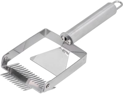 Dailygoods- Handgreep Dubbelzijdig - Schraper - Honing Raten - Bijenkorf Gereedschap - Professionele Kwaliteit - Efficiënt Ontzegelen - Honingvork