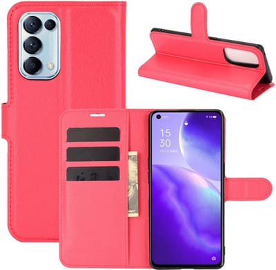 Coverup Hoesje - Geschikt voor OPPO Find X3 Lite Hoesje - Coverup Book Case - Rood
