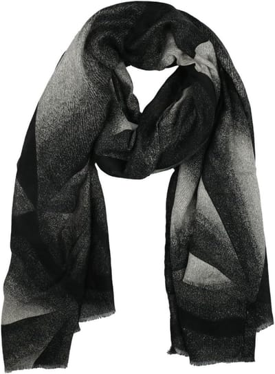 Dames Sjaal - Viscose Sjaal - Outfit Completeren - Geometrisch Patroon - 180 x 90 cm - Kleurverloop