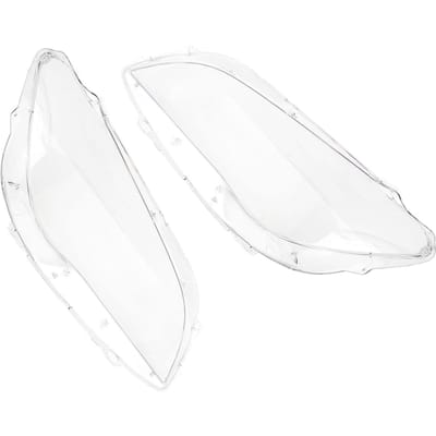 1 Paire Couvercle d'Optique de Phare ABS Transparent Couvercle de Coque d'Optique de Phare pour F01 F02 740i 740Li 750i 750Li 760i 760Li white