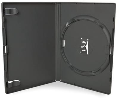 Dailygoody - Amaray DVD Case - Hoogwaardige DVD Box - Zwart - Voor 1 Schijf - Met Interne Boekje - 10 Stuks