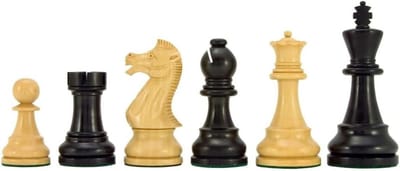 Schaakstukken Set - Traditioneel Spel - Strategisch Spel - Handafgewerkt Hout - 7.5cm Koning - Ebony