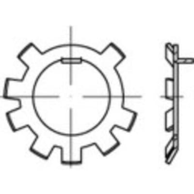 TOOLCRAFT 147185 Stelmoer Binnendiameter: 38.6 mm DIN 70952 Staal 25 stuk(s)
