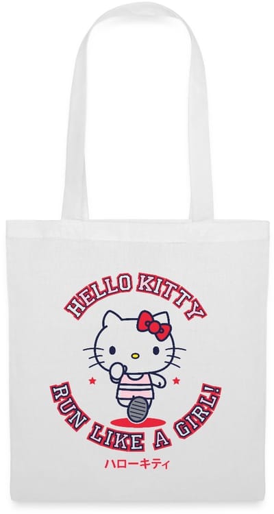 Hello Kitty Run Like A Girl Tas Van Stof Schoudertas