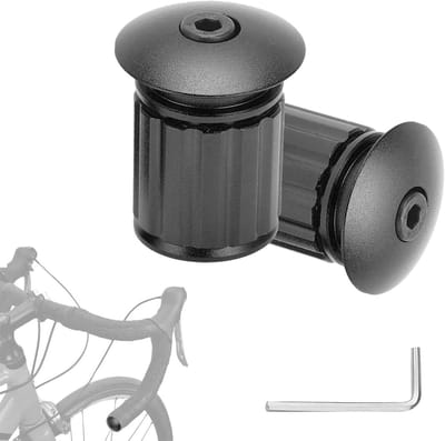 Verstelbare Aluminium Fiets Handvat Eindkappen - Set van 2, Geschikt voor Fietssturen, Verlengingsstangen en Beveiliging