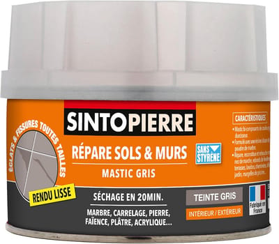 Repareerkit Vloer - Muurvuller Kit - Schade Herstellen - Twee Componenten - 280 gram - Grijs