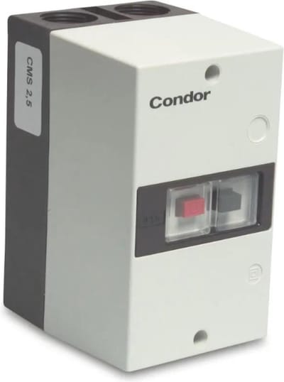 Condor Motorbeveiligingsschakelaar kunststof 6,3A - 10,0AA 230/400VAC type CMS 10.0