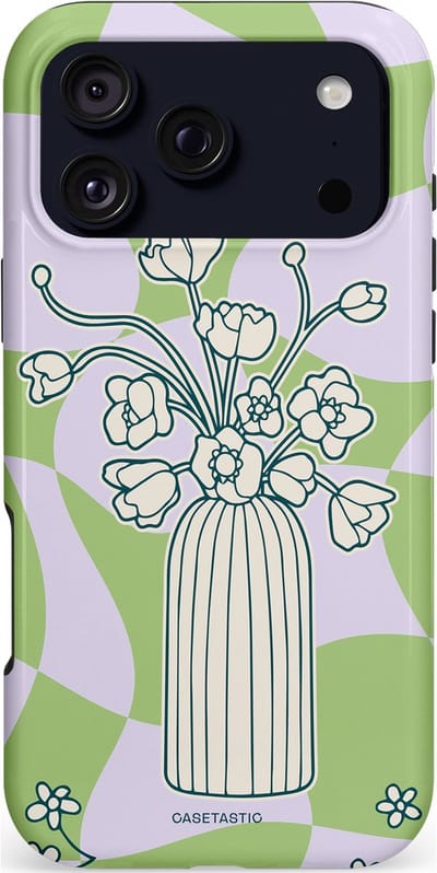 Casetastic hoesje geschikt voor Apple iPhone 17 Pro Max - MagSafe - Dubbellaagse bescherming - Bosje vol groen - Fashion Case - Lichtgrijs Beige