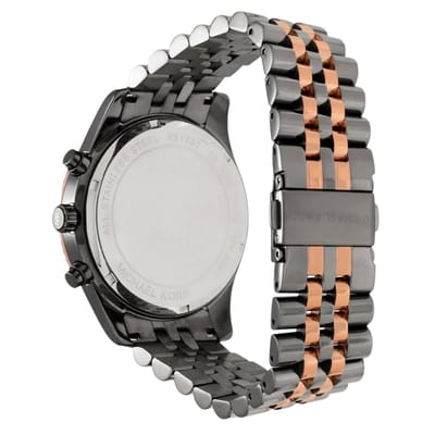 Michael Kors Herenhorloge Kwarts Zwart & Roségoud