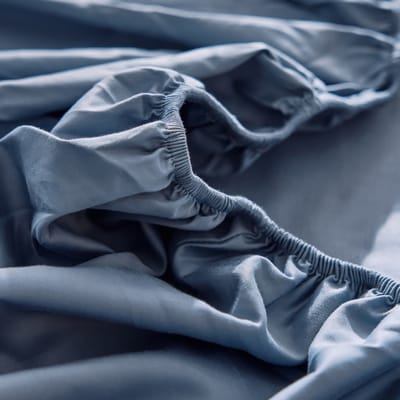 Hoeslaken Set 3-delig – Hoeslaken (120×200×30cm) + 2 Kussenslopen（60x70cm) –100% Katoen S100 – Ademend & Antibacterieel-Oceaanblauw