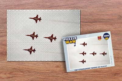Puzzel Vijf straaljagers tijdens de vlucht - Legpuzzel - Puzzel 1000 stukjes volwassenen