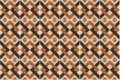 Wallfluent Tegelstickers - Geometrische Lijnarrangementen Stickers Voor Tegels - Set van 24 stuks 10 x 10 cm - Bruin Tegelfolie Keuken - Texturen Badkamer Tegelstickers