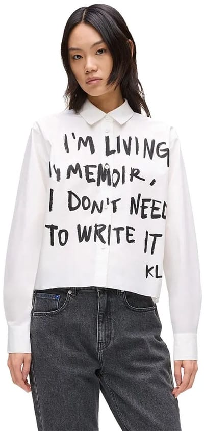 Karl Lagerfeld Jeans A4w11006 Overhemd Met Lange Mouwen Wit XS Vrouw
