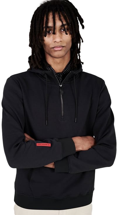 The Mountain Studio Tech Fleece Met Kap Zwart L Man