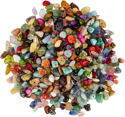 Famanu - Edelsteen kralen box 500 stuks – Natuursteen kralen 5–8 mm – Voor sieraden maken