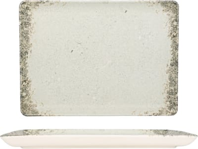 Kütahya Porselen Serveerschaal - Rustiground - Porselein - 30x22 cm - set van 2