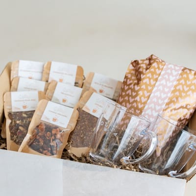 Lottea Seizoensbox Speciaal 'Zomervibes' - theepakket, thee pakket, theepakket cadeau, theeglazen met oor, cadeaupakket, cadeaupakket thee, cadeaupakket vrouw