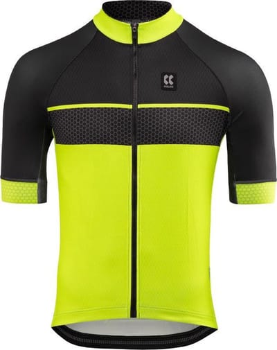 Kalas Pure Z Fietsshirt Heren Zwart/Fluo Geel Maat 2/S |