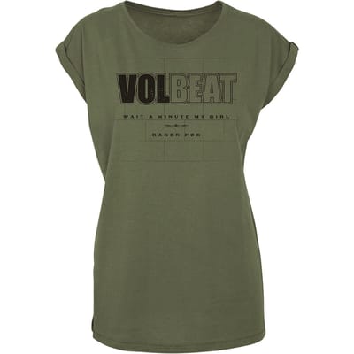 Volbeat T-shirt - Wait A Minute My Girl - S tot XXL - voor Vrouwen - zand