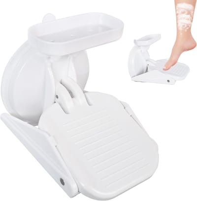 Draagbare Douche Pedal met Zuignappen voor Badkamer - Ruimtebesparende Opbergoplossing voor Doucheaccessoires en Toilettas