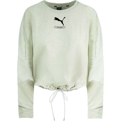Puma Relaxed Fit Nu-tility CrewNeck Lange Mouw Wit Dames Sweatshirt 581378 19