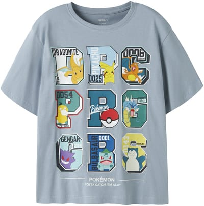 NAME IT - NKMJULIO POKEMON SS NREG TOP NOOS SKY - Jongens - T-shirts