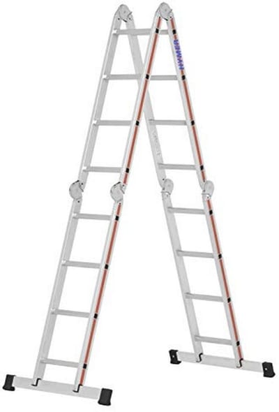 Multifunctionele ladder met 4x4 treden - Inklapbaar en veelzijdig
