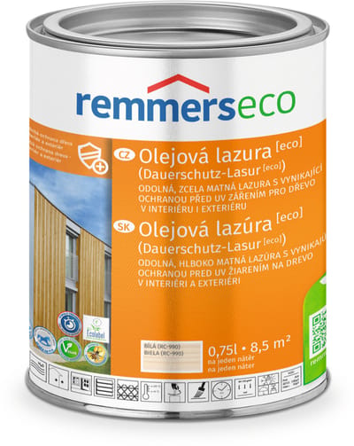 Remmers Olie lazuur ECO 0,75l, Wit