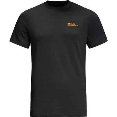 Jack Wolfskin Essential T-shirt Met Korte Mouwen Zwart S Man