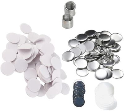 Dailygoods- Badge 100 Sets - DIY Knoppen - Spiegelonderdelen - Metalen Ringen - Herbruikbaar - Voor Geschenken/Souvenirs - Knop