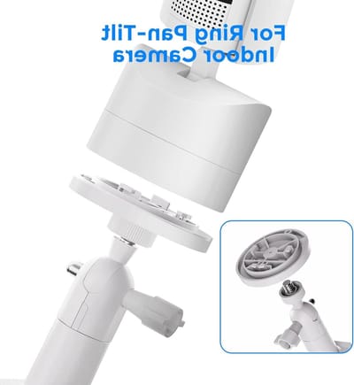 Camerahouder Binnen - Montagebeugel Camera - Veilige Beveiliging - 360 Graden Verstelbaar - 10 x 10 x 2 cm - Wit